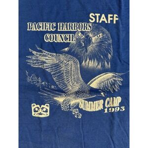 Vintage 1993 Pacific Harbors Council Staff Tee BSA Summer Camp USA XXL